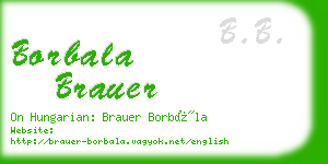 borbala brauer business card